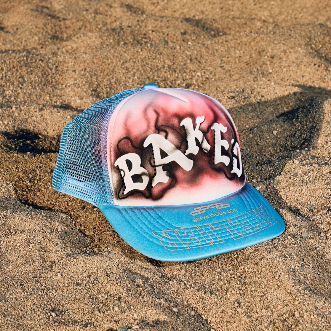 Custom 1 of 1 Airbrush Trucker Hat - BAKED x Atelier99 Collab