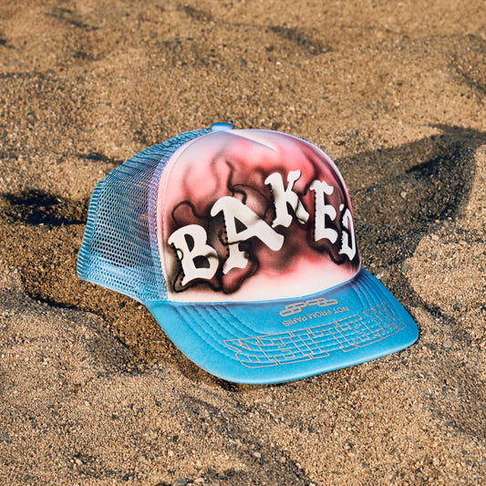 Custom 1 of 1 Airbrush Trucker Hat - BAKED x Atelier99 Collab
